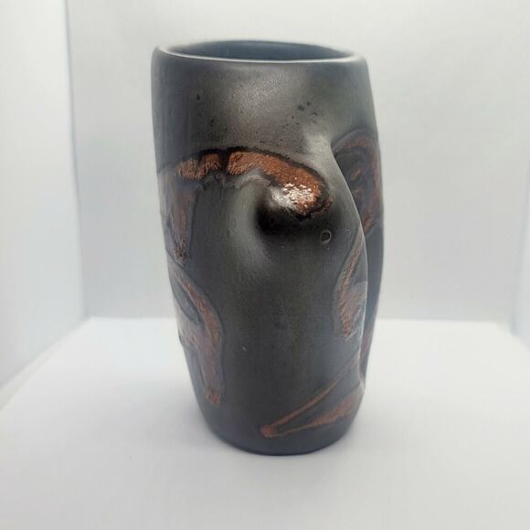 Vintage Mid Century Modern Laurentian Pottery Canada 12 OZ. Mug/Cup Textured - Picture 2 of 10